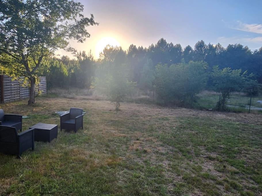 Chalet Au Coeur Des Landes Ychoux Экстерьер фото