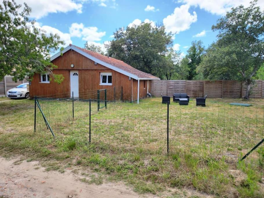 Chalet Au Coeur Des Landes Ychoux Экстерьер фото